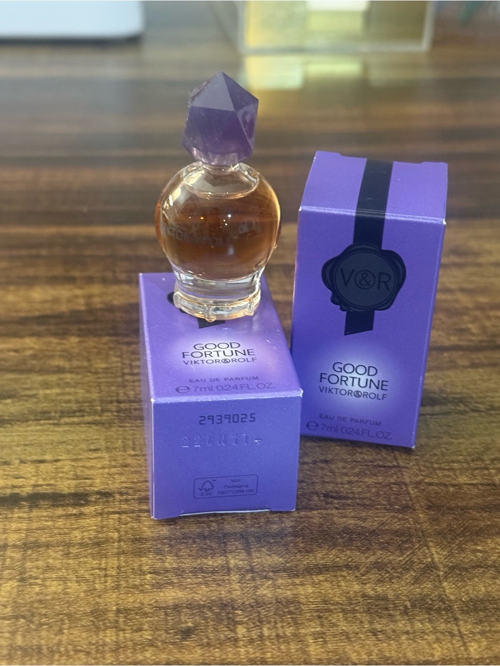 V&R Good Fortune Mini Fragrance Bottle 7mL / .24 oz New in Box – Set of 2